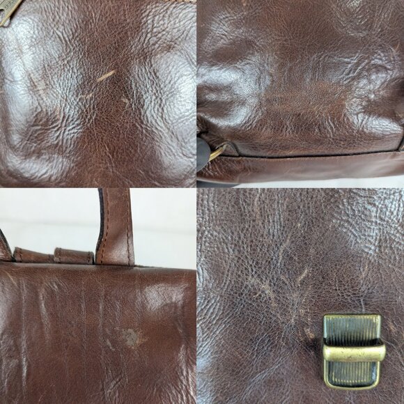 Vintage Burberry Pure Leather Backpack Brown main image 16